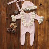 Newborn Photography Props Girl Lace Outfit Pillow Romper Hat Accessory Set Girls Baby Clothes For A Photo Shoot flokati Product
