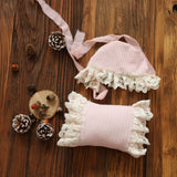 Newborn Photography Props Girl Lace Outfit Pillow Romper Hat Accessory Set Girls Baby Clothes For A Photo Shoot flokati Product