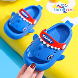 Cute Cartoon Shark Children's Slippers Waterproof Anti-slip Garden Shoes Summer Outdoor Casual Beach Sandals For Kids