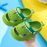 Cute Cartoon Shark Children's Slippers Waterproof Anti-slip Garden Shoes Summer Outdoor Casual Beach Sandals For Kids
