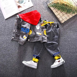 Boys Spring Clothes Suit Handsome Children Denim Two-Piece Suit Western Style Baby Baby Spring and Autumn Clothes