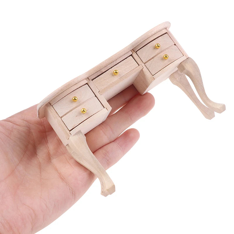 1:12 Dollhouse Miniature Furniture Table Coffee Table Computer Desk Dollhouse Livingroom Kitchen Leisure Table Model