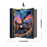 "Train Wooden Puzzle | Challenging Brain Game with Irregularly Cut Pieces • Durable Wooden Construction • Colorful Artwork & Int