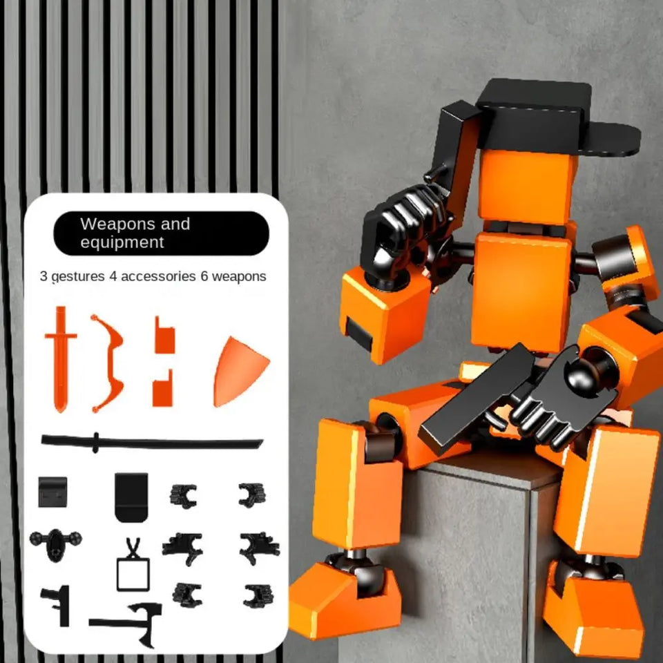 Multi-Jointed Multi Joint Movable Model Model Doll Action Figure 3D Printed Mannequin Movable Robot Novelty Shapeshift Robot
