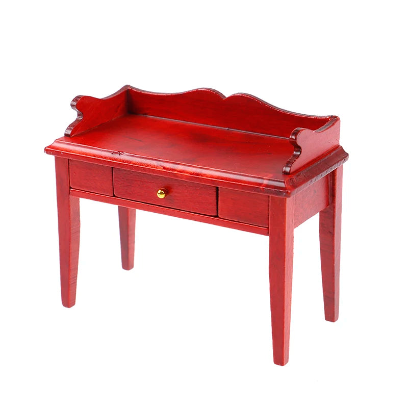 1:12 Dollhouse Miniature Furniture Table Coffee Table Computer Desk Dollhouse Livingroom Kitchen Leisure Table Model