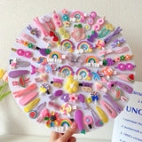 14-28-42-70Pcs Cartoon Baby Hair Clip Set Flower Fruit Baby Girl Barrettes Bangs Hairpins Kids Hair Accessories