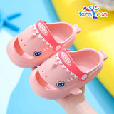 Cute Cartoon Shark Children's Slippers Waterproof Anti-slip Garden Shoes Summer Outdoor Casual Beach Sandals For Kids