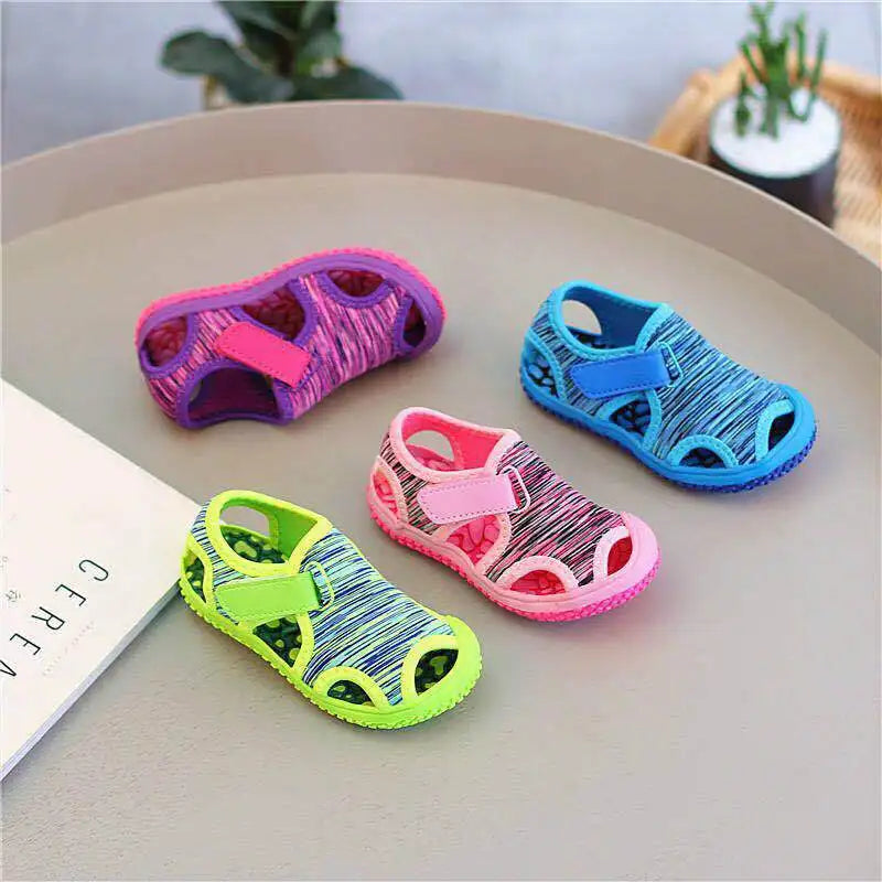 Children Sandals 2025 Summer Kids Beach Shoes Sport Sandals Quick Dry Unisex Boys Girls Casual Close-toed Sandals