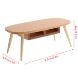 1:12 Dollhouse Miniature Furniture Table Coffee Table Computer Desk Dollhouse Livingroom Kitchen Leisure Table Model