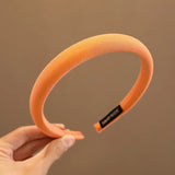 Colorful Matte Headdress Simple Basic Face-Washing Headband Temperament Hoop Wide Hairband Hair Bundle Kid's Hair Accessories