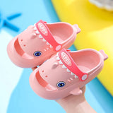 Cute Cartoon Shark Children's Slippers Waterproof Anti-slip Garden Shoes Summer Outdoor Casual Beach Sandals For Kids