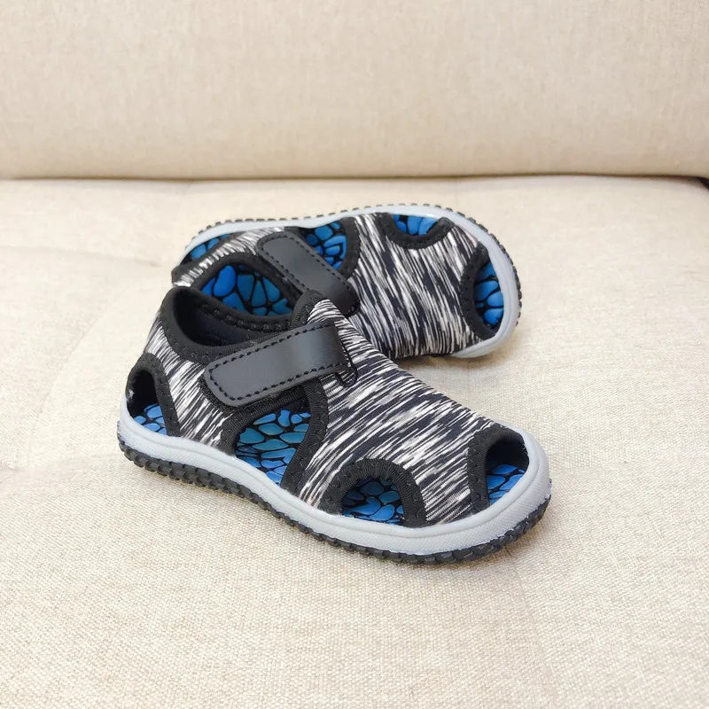 Children Sandals 2025 Summer Kids Beach Shoes Sport Sandals Quick Dry Unisex Boys Girls Casual Close-toed Sandals