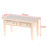1:12 Dollhouse Miniature Furniture Table Coffee Table Computer Desk Dollhouse Livingroom Kitchen Leisure Table Model