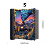 "Train Wooden Puzzle | Challenging Brain Game with Irregularly Cut Pieces • Durable Wooden Construction • Colorful Artwork & Int