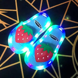 Luminous Children's Slippers Unicorn Crystal Shoes Sparkling Lights Boys and Girls Will Shine in The Cool Slippers