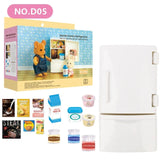 Dollhouse Furniture Set for Kids Toys Miniature Doll House Accessories Pretend Play Toys for Boys Girls & Toddlers with Kitchen