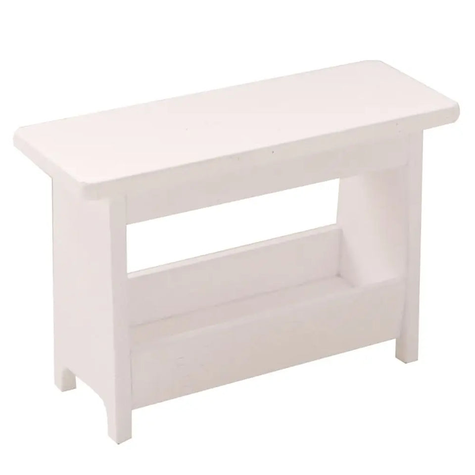 1:12 Scale Dollhouse Furniture Miniature Teatable Scenery Model Wood Stool Flower Rack Dolls Accessories Photography Props