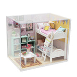 CUTEBEE  DIY Dollhouse Wooden Miniature Doll House With Furniture Toys For Children Christmas Gift