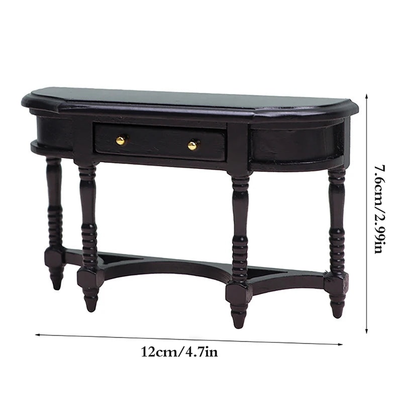 1:12 Dollhouse Miniature Furniture Table Coffee Table Computer Desk Dollhouse Livingroom Kitchen Leisure Table Model