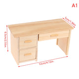 1:12 Dollhouse Miniature Furniture Table Coffee Table Computer Desk Dollhouse Livingroom Kitchen Leisure Table Model