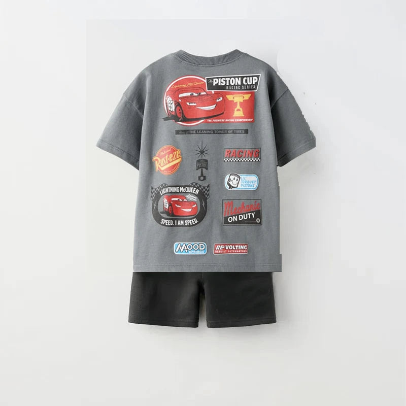 Sports Kids Clothes Set Tracksuit For Boys Wear Short Sleeve T-shirts Clothes Children Cool Boy Costume Football Clothing Set