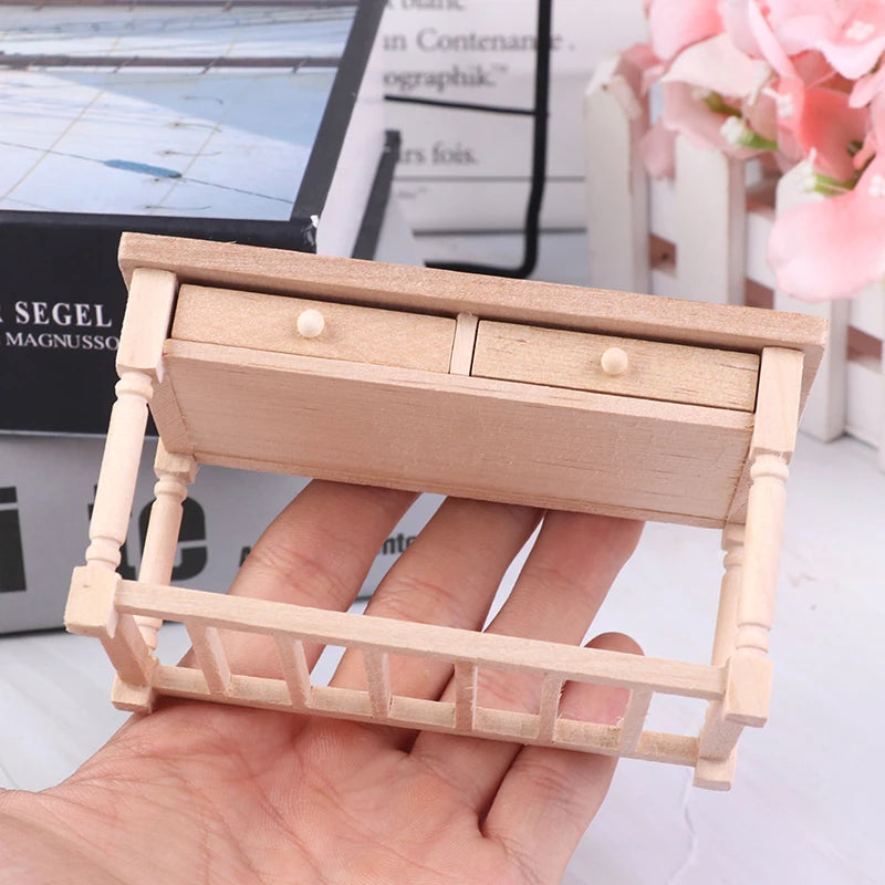 1:12 Dollhouse Miniature Furniture Table Coffee Table Computer Desk Dollhouse Livingroom Kitchen Leisure Table Model