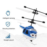 Mini Electric Airplane Toy for Kids with Remote Control Infrared Sensor Hand Induction Helicopter Flying Drone Toy