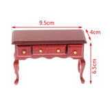 1:12 Dollhouse Miniature Furniture Table Coffee Table Computer Desk Dollhouse Livingroom Kitchen Leisure Table Model