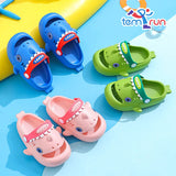 Cute Cartoon Shark Children's Slippers Waterproof Anti-slip Garden Shoes Summer Outdoor Casual Beach Sandals For Kids