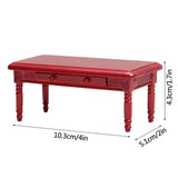 1:12 Dollhouse Miniature Furniture Table Coffee Table Computer Desk Dollhouse Livingroom Kitchen Leisure Table Model