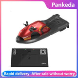 RC Speedboat 2.4G Jet Spray RC Boat Remote Control Ship Waterproof Self-Righting LED Lights RTR High-Speed Models Toys gift