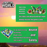 Magnetic Building Blocks Mine World Magnet Cube for Boys Girls Kids  Ages 3+ DIY Stacking Construction Set Educate Sensory Toys