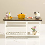 1:12 Dollhouse Miniature Furniture Table Coffee Table Computer Desk Dollhouse Livingroom Kitchen Leisure Table Model