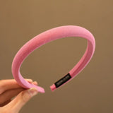 Colorful Matte Headdress Simple Basic Face-Washing Headband Temperament Hoop Wide Hairband Hair Bundle Kid's Hair Accessories