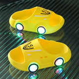 Child Summer Shoes LED Lights Slippers Boy Girl Luminous Slippers Baby Indoor Soft Bottom Sandals Kid Home Parent-child Sandals
