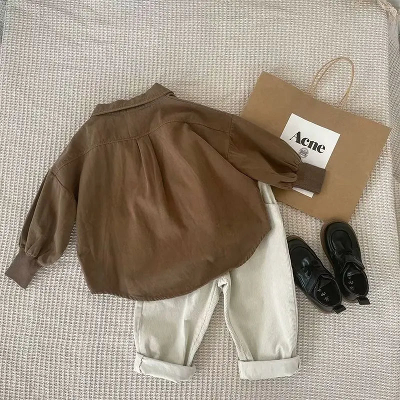 Spring Autumn Baby Clothes Suit Boys Outfit Sets Baby Boys Shirts+ Pants SetsChildren's Set 2 to 6 years