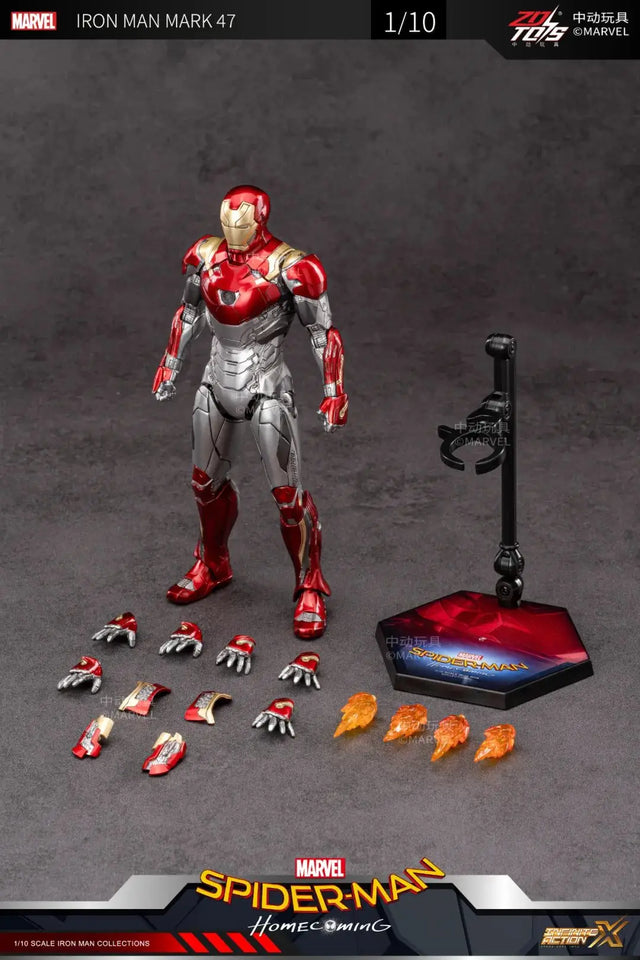 ZD Original Iron Man MK30 Blue Steel 1/10 Iron Patriot MK3 Marvel legends War Machine 10th Anniversary Action Figure Model Gift