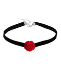 Girls Small Flower Rose Necklace Sexy Lace Choker Collar Jewelry for Women Retro Dinner Party Neck Band Short Chain Necklaces