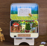 CUTEBEE  DIY Dollhouse Wooden Miniature Doll House With Furniture Toys For Children Christmas Gift