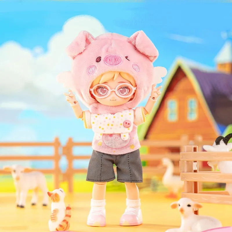 Pre-Sale PEETSOON Garden Party Series Cute 16cm Doll Bjd 12 Point Doll Movable Doll Gift