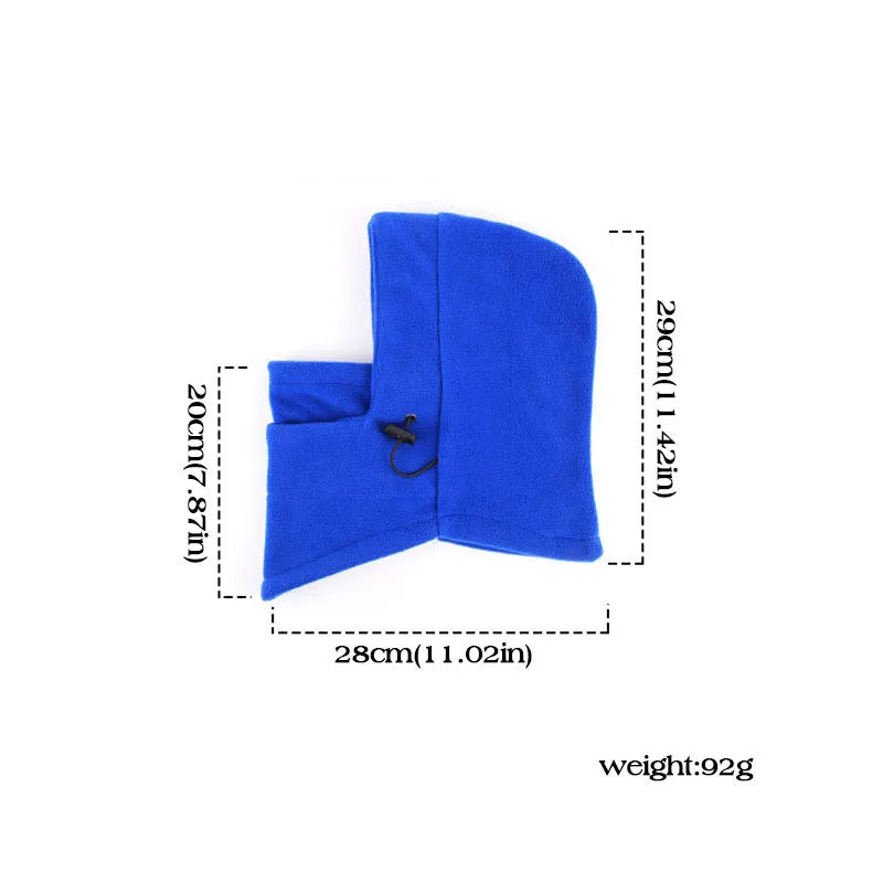 Kids Winter Balaclava Hat Outdoor Windproof Warm Hooded Beanie Children Boy Girl Thermal Fleece Neck Warm Full Face Ski Mask Cap