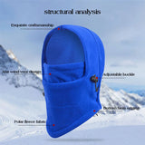 Kids Winter Balaclava Hat Outdoor Windproof Warm Hooded Beanie Children Boy Girl Thermal Fleece Neck Warm Full Face Ski Mask Cap
