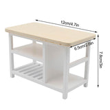 1:12 Dollhouse Miniature Furniture Table Coffee Table Computer Desk Dollhouse Livingroom Kitchen Leisure Table Model