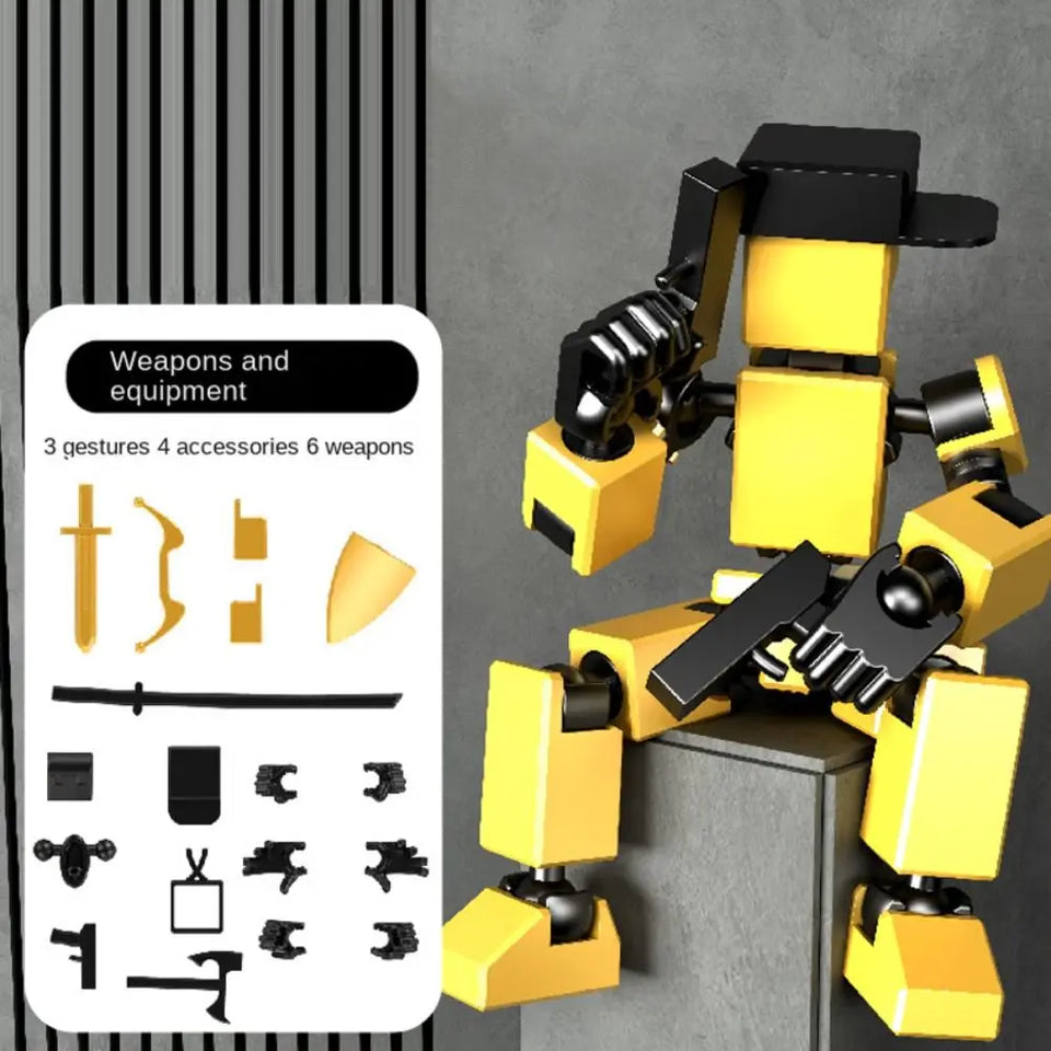 Multi-Jointed Multi Joint Movable Model Model Doll Action Figure 3D Printed Mannequin Movable Robot Novelty Shapeshift Robot