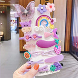14-28-42-70Pcs Cartoon Baby Hair Clip Set Flower Fruit Baby Girl Barrettes Bangs Hairpins Kids Hair Accessories