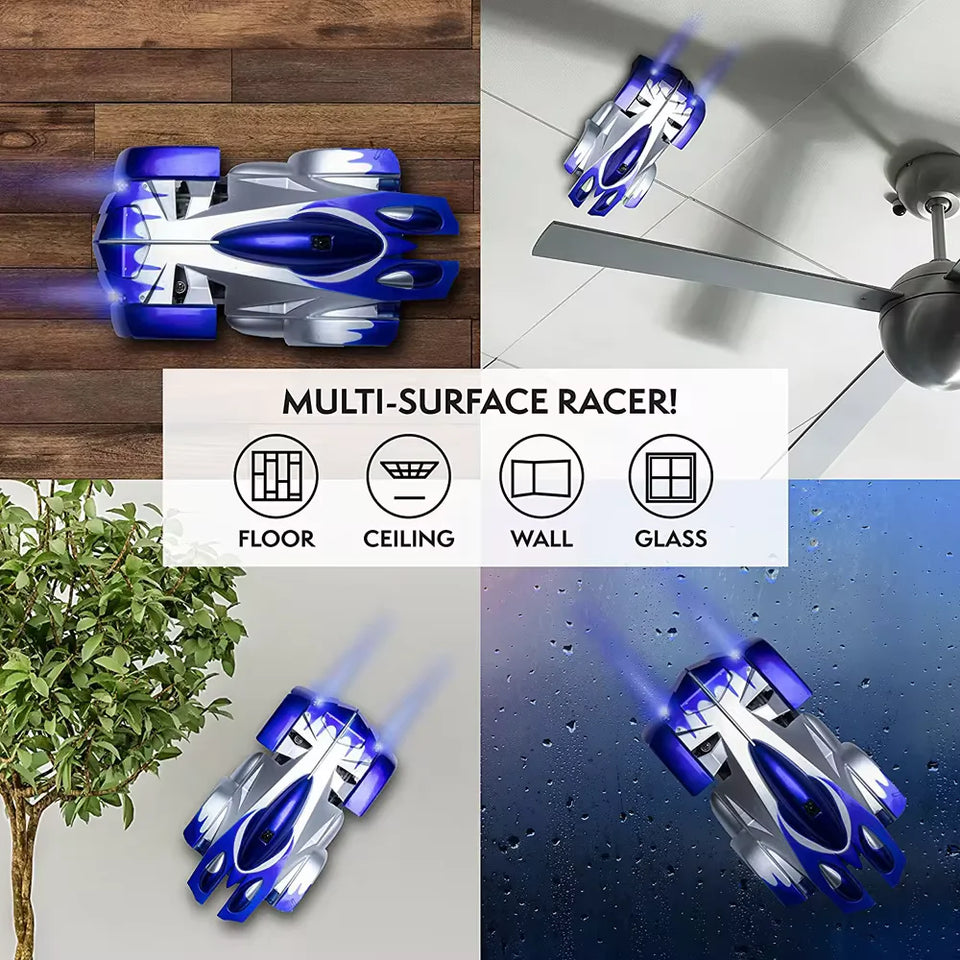 2.4G RC CAR Wall Climbing Car Remote Control Toys Climb Wall Ceiling Light Racing Model Electric Anti-gravity Children Toy